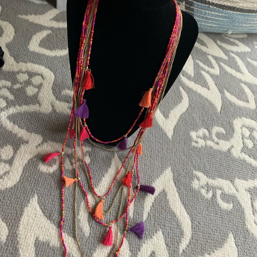 🎁NWOT tassel necklace